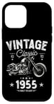 Coque pour iPhone 12 mini Moto Chopper vintage 1955 70e anniversaire classique rétro