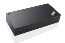 Lenovo ThinkPad USB-C Dock - Dokkingstasjon - USB-C - VGA - GigE - 90 watt - EU - for ThinkPad P1 (2nd Gen); P43; P53; T49X; X1 Carbon (7th Gen); X1