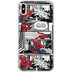 ERT GROUP Coque de téléphone Portable pour Apple Iphone X/XS Original et sous Licence Officielle Marvel Motif Spider Man 001 Parfaitement adapté à la Forme du téléphone Portable, Coque en TPU