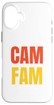 Coque pour iPhone 16 Plus Cam Fam Bold Police