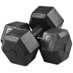 Yaheetech Weights Dumbbells Set of 2 Dumbbells Pair 2x6kg Hand Weights Set for Home Gym Workout Strength Training, Total Weight 12kg