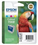 GENUINE AUTHENTIC EPSON T008 COLOUR INK CARTRIDGE C13T00840110