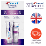 Crest 3D White Brilliance Perfection-Whitening 2Step Rare Kit Toothpaste 2x75ml