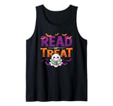 Read Or Treat Halloween Book Reading Lover Halloween Costume Tank Top