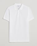 Sunspel Short Sleeve Pique Polo White