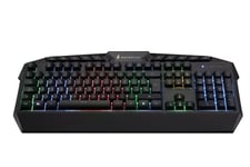 Surefire Kingpin Spanish Gaming Keyboard, Gaming Multimedia Keyboard with LED Backlight, RGB Keyboard with USB Cable, 25 Anti-Ghosting Keys, Spanish Layout QWERTY