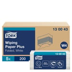 Torkpapper Tork W4 Plus Vit 32,4x38,5cm