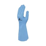 Delta plus Gants synthétiques - Gant nitrile bleu 30 cm taille 7