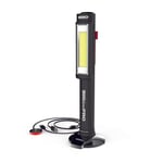 NEBO NE6640 Big Larry PRO Flashlight, High Power 500 Lumen Work Light, Red Hazard Flasher, Fully Rechargeable, Water and Impact Resistant, Black