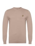 Lyle & Scott Cotton Merino Crew Jumper Beige