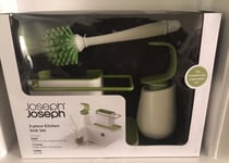 Joseph Joseph 3 Piece Kitchen Sink Set - Green (BNIB)