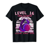 Level 16 Unlocked, Video Gamer Level 16. Unlocked T-Shirt