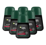 Garnier Men Mineral Action Control+ 72H Roll-on Deodorant 3, 6 Pack