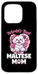 iPhone 15 Pro Maltese Dog Breed Pet World's Best Maltese Mom Case