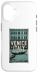 Coque pour iPhone 16 Venise, Italie - The Gondolier's Whisper