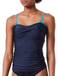 Regatta Olive Tankini Ii One Piece Swimsuit, Navy/Sonic Blue, W36