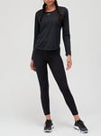 Nike The One Dri-FIT Long Sleeve Top - Black, Black, Size Xs, Women