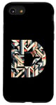 Coque pour iPhone SE (2020) / 7 / 8 Lettre initiale de l'alphabet D dans le style d'art cubisme