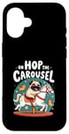 iPhone 16 Pug Owner Pug Love On Hop The Carousel for Pug Lover Case