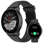 Smart Watch for Women Men Answer/Make Calls/Quick Reply/AI Voice, Smartwatch for Android Phones iPhone Samsung Compatible IP68 Fitness Tracker Blood Oxygen Heart Rate Sleep Monitor (Black)