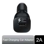 Car Charger 2A Dual Port Adaptive Fast Black 6.22 cm Samsung EP-LN915U