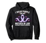 I Wear Purple For My Mother-In-Law Alzheimer's Awareness Pullover Hoodie