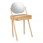 John Lewis Bow Dressing Table & Mirror, Natural