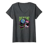 Invader Zim Earth Day Save The Planet So I Can Invade It! V-Neck T-Shirt