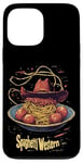 iPhone 13 Pro Max Western Spaghetti Fun Cowboy Pasta Funny Food Whimsical Art Case