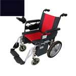 FTFTO Home Accessories Elderly Disabled Foldable Power Compact Mobility Aid Wheel Chair Lightweight Electric Wheelchair Portable Medical Scooter (Red)