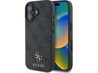 Guess Pu 4G Small Metal Logo Magsafe Apple Iphone 16 Dėklas Telefonui Pilkos Spalvos