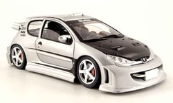 PEUGEOT 206 MTK TARGA COLLECTION TUNING SOLIDO 8181 1/18 NEW GRIS ARGENTE