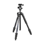 Manfrotto Element MII Camera Tripod, Travel Tripod in Aluminium with Ball Head and Carrying Bag, for Compact Cameras, CSC, DSLR, Photography Accessories for Content Creation and Vlogging