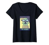 Womens Funny Tarot Design - The Hermit V-Neck T-Shirt