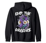 Domestic Violence Awareness End The Violence Support DV Zip Hoodie