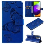 Etui Samsung Galaxy A53 5G (6.5") Butterfly pattern protective cover Portefeuille Pochette Housse Protection Housse - Noir