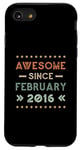 Coque pour iPhone SE (2020) / 7 / 8 Awesome Since February 2016 Birthday Design