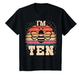 Youth Bees 10 Year Old Birthday Boy Girl 10th Bees Birthday T-Shirt