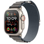 MRAIN-H Breveté Alpine Loop Compatible avec Bracelet Apple Watch Ultra 2 1 49mm 46mm 45mm 44mm 42mm 41mm 40mm 38mm Femme Homme, Bracelet sport en nylon iWatch Series SE 10/9/8/7/6/5/4/3/2/1