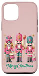 iPhone 12/12 Pro Preppy Pink Nut cracker Merry Christmas Cute Xmas Nutcracker Case