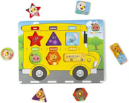 NEW Cocomelon Wooden Bus Peg Board Puzzle