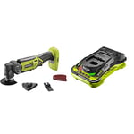 Ryobi ONE+ R18MT-0 18V Cordless Multi Tool (Zero Tool) & RC18150 18V ONE+ Cordless 5.0A Battery Charger