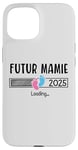 Coque pour iPhone 15 Annonce Grossesse Mamie 2025 Cadeau Futur Mamie 2025 Annonce