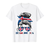 Island Icelandic Girl Iceland Flag Girls Cute T-Shirt