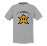 T-Shirt Enfant Etoile Mario Invincible Jeux Vidéo Retro Gaming Vintage
