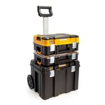 DeWalt DWST83411-1 TSTAK 2.0 Tower Rolling Mobile Storage Trolley 2 TSTAK Boxes