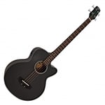 Electro Acoustic Bass Guitar by Gear4music Black