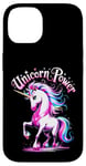 iPhone 14 Cute Girl's Magical Unicorn Power Case