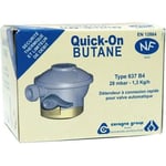 Détendeur butane - quick on - pour valve 27 mm