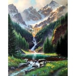 Scenery Diamond Painting Kit för vuxna nybörjare 5d DIY Shape Crystal Diamond Art Kit, Diamond Painting Kit för hemväggdekorati 50*70cm